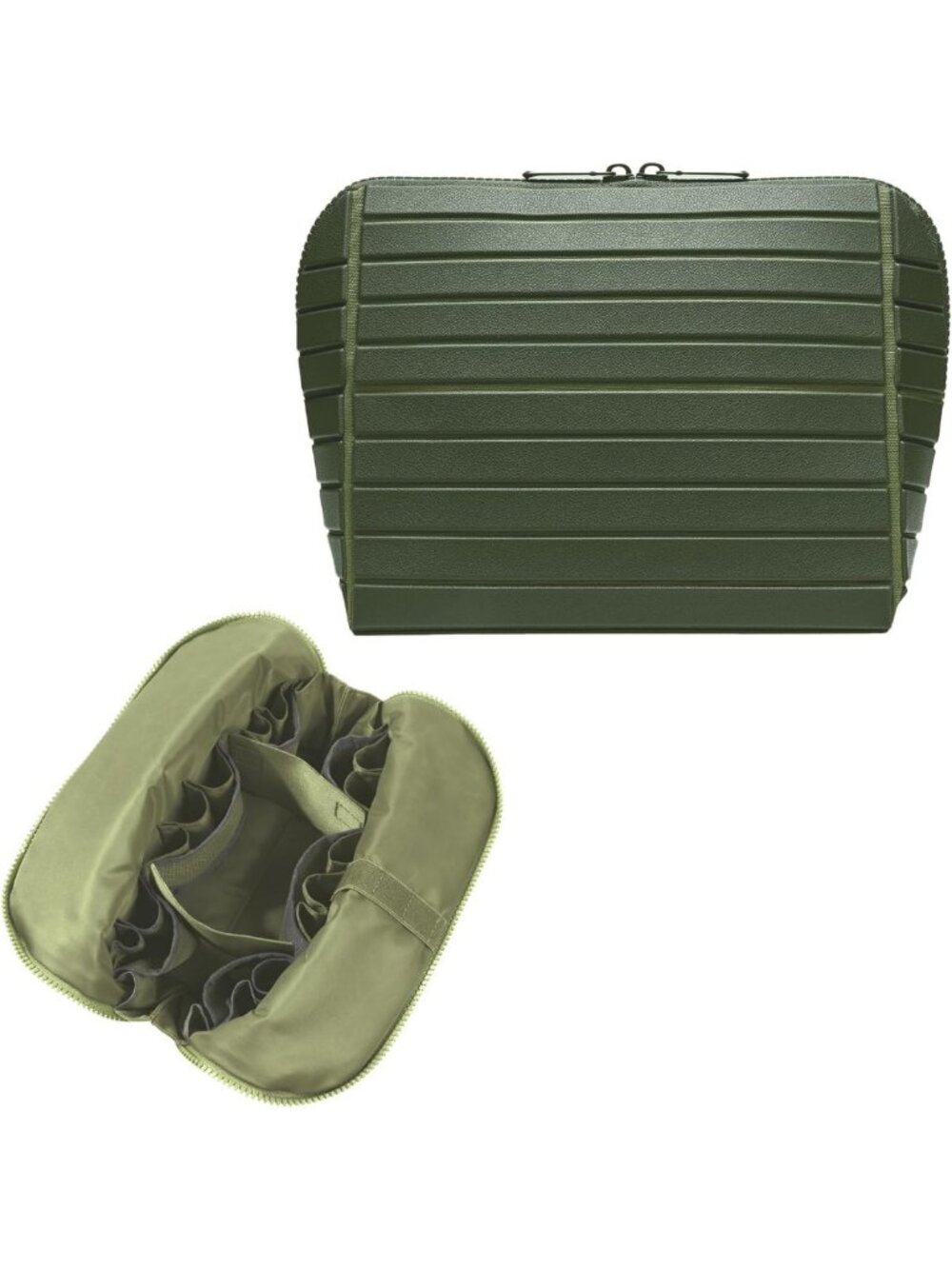 Large Capacity Travel Makeup Organizer Bag - 27 Pockets, Adjustable Dividers